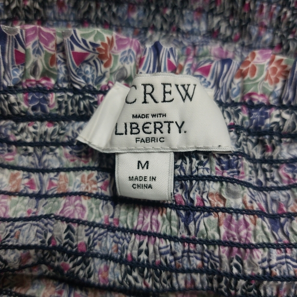 J. Crew Floral Puff Sleeve Blouse - Picture 4 of 6